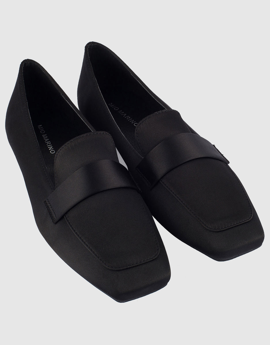 Sash Square Toe Dress Shoe Midnight Noir– Mio Marino