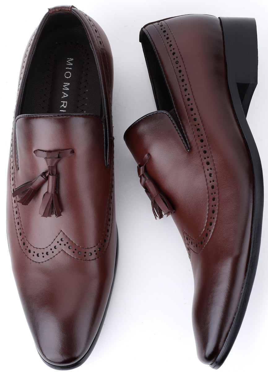 Tassled Oxford Shoes-Burnt Sienna– Mio Marino display picture 1