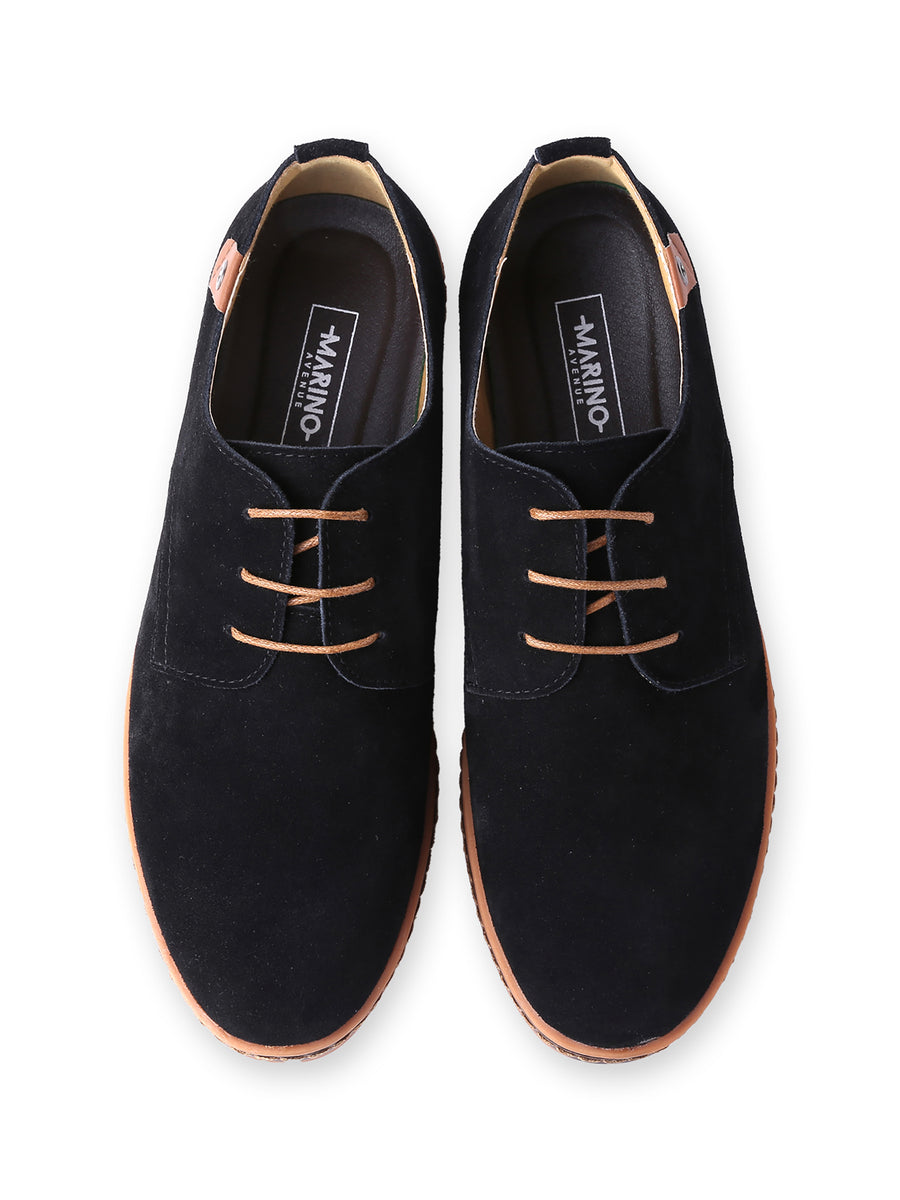 Classic Suede Oxford Shoes-Black– Mio Marino