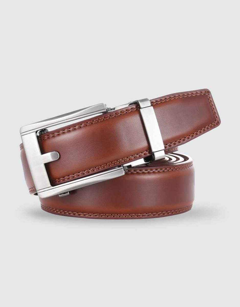 Mio Marino Men's Paramount Leather Ratchet Belt