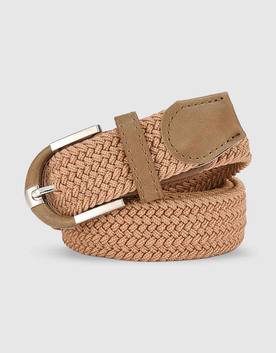 Twill Weave Elastic Belt-Tan– Mio Marino