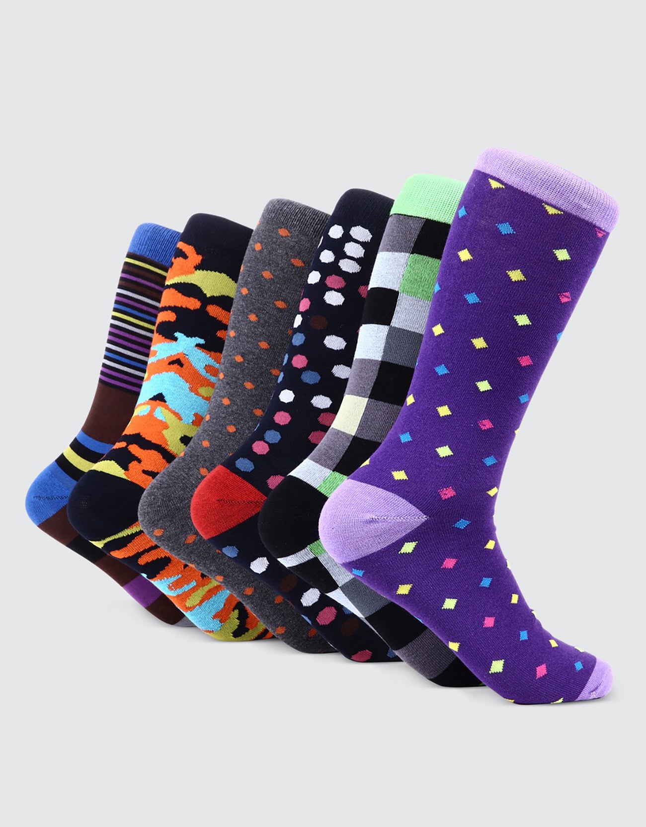 Men's Bold Designer Dress Socks 6 Pack– Mio Marino