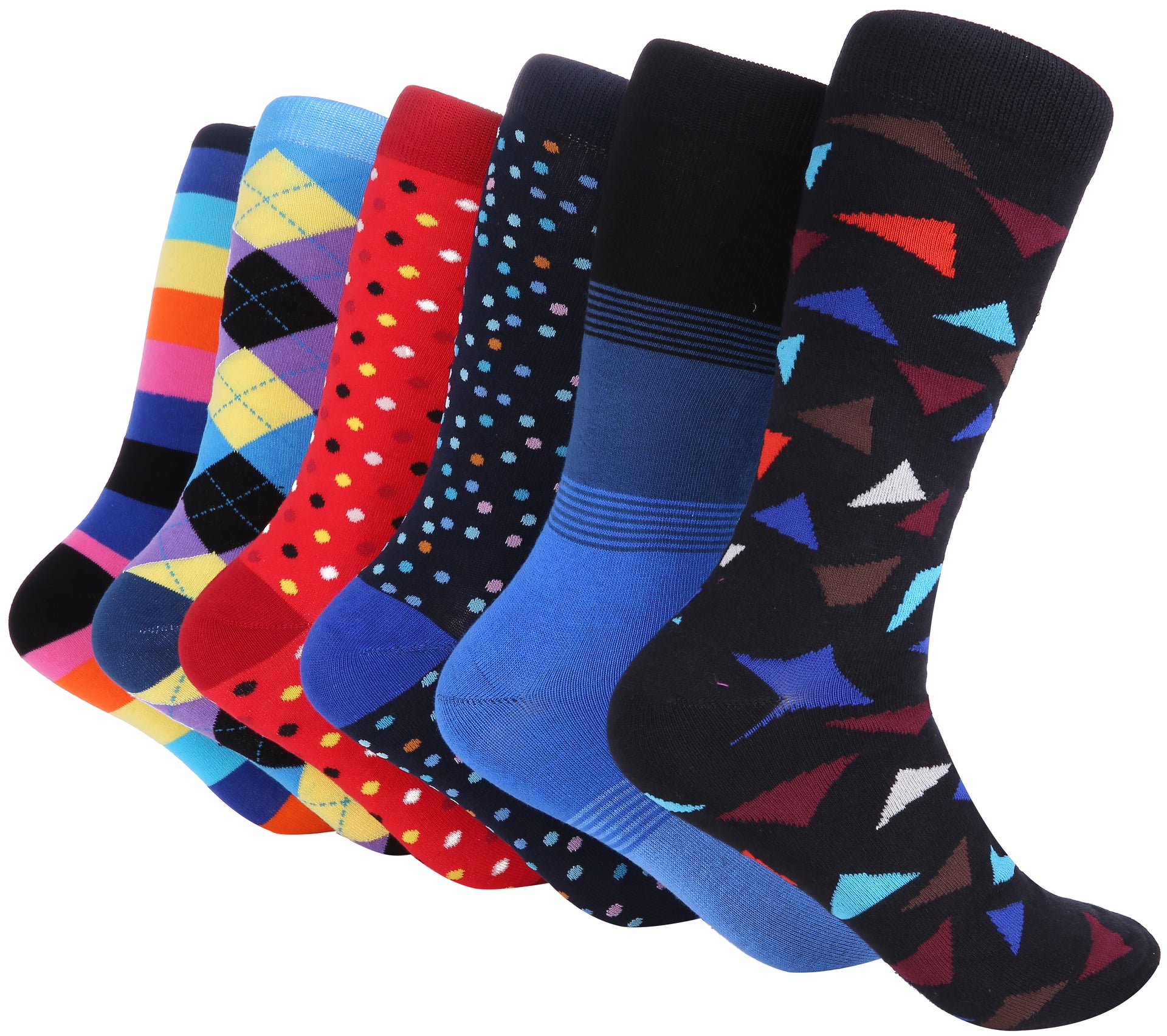 Men's Bold Designer Dress Socks 6 Pack– Mio Marino