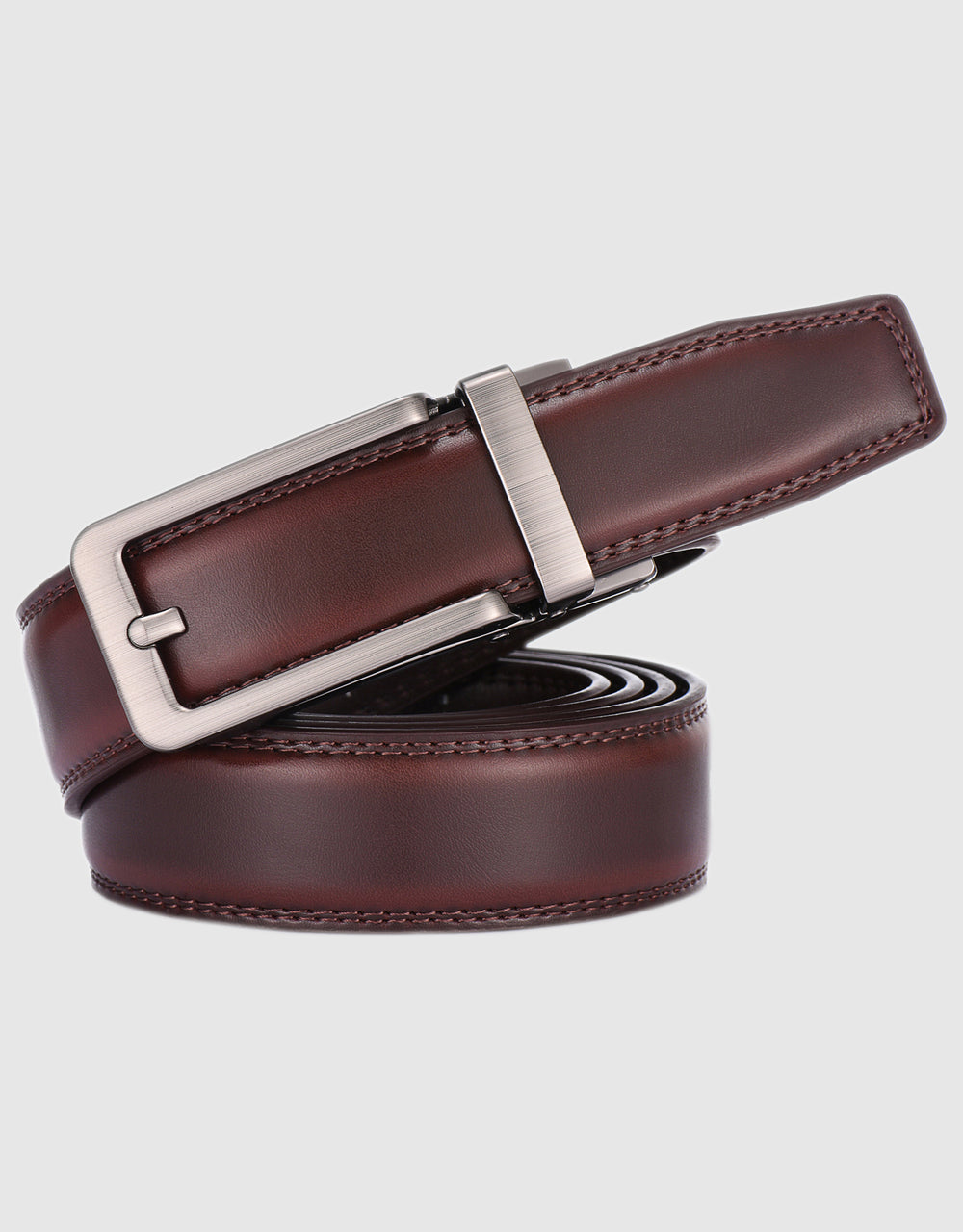 Gallery Seven Men's Adjustable Leather Ratchet Belt - Macy's