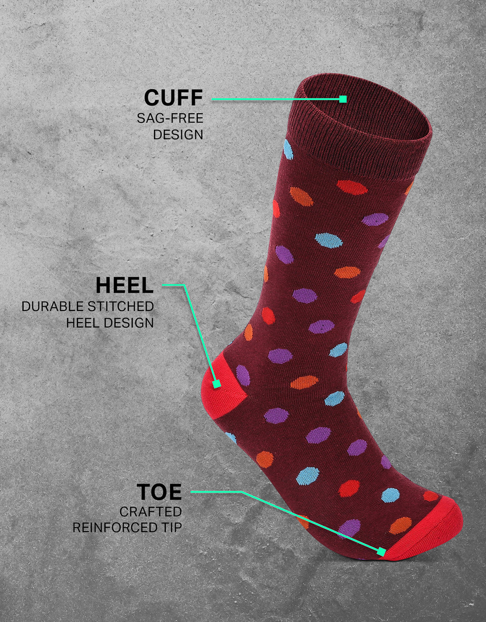 Men's Groovy Designer Dress Socks 5 Pack– Mio Marino