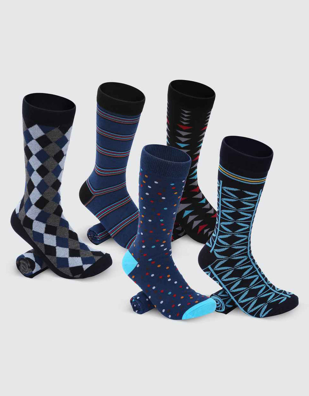 Men's Groovy Designer Dress Socks 5 Pack– Mio Marino