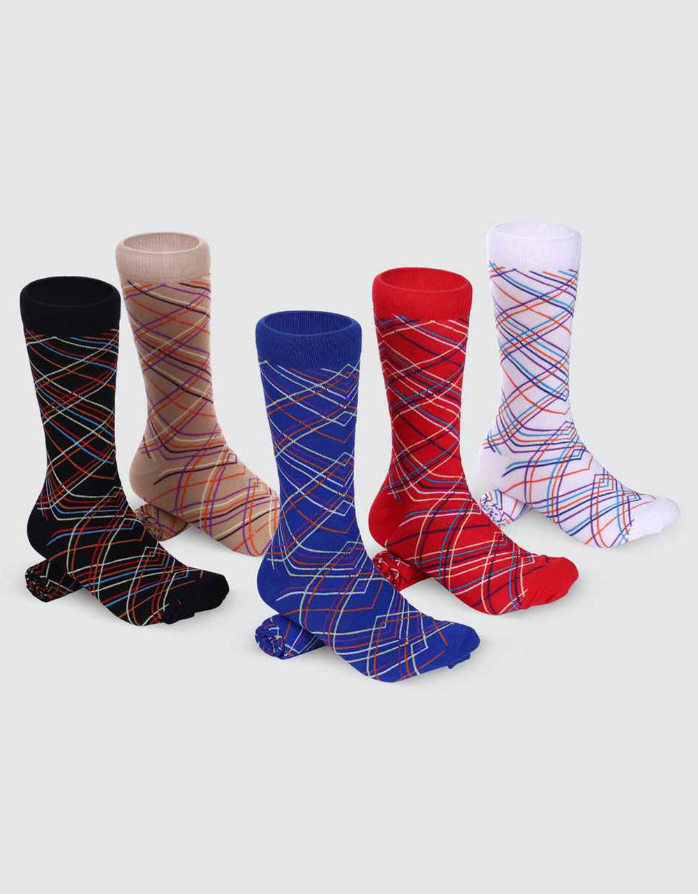 Men's Groovy Designer Dress Socks 5 Pack– Mio Marino