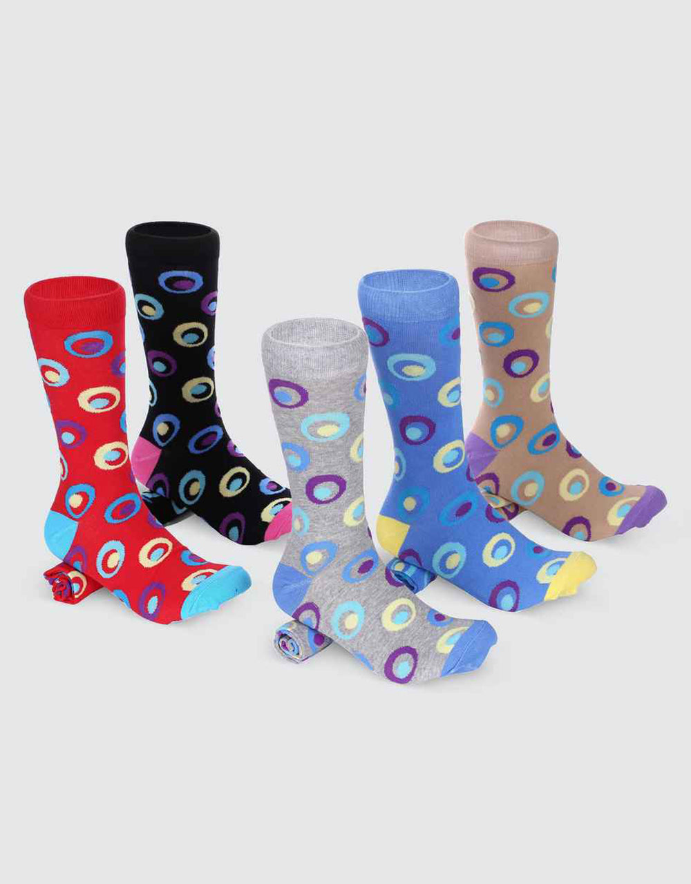 Men's Groovy Designer Dress Socks 5 Pack– Mio Marino