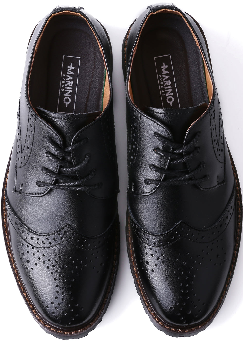 Spotted Thread Oxford Dress Shoes Midnight Noir Mio Marino