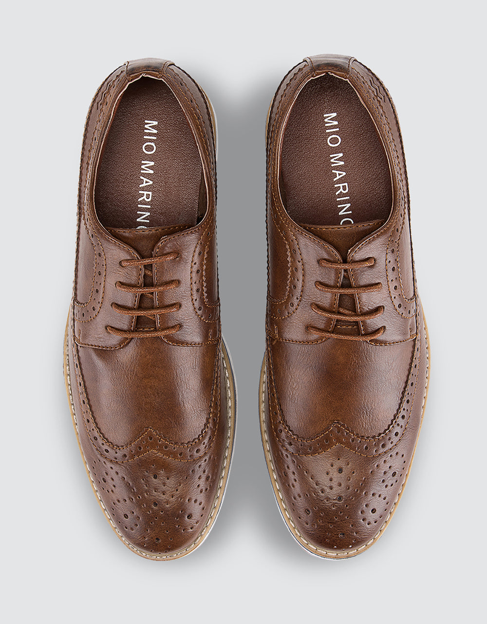 Men's Ornate Wingtip Oxford Shoes 13