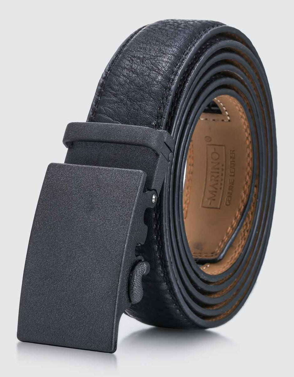 Granular Designer Ratchet Belt-Deep Charcoal– Mio Marino