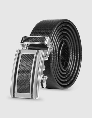 chinese dress ladies Marino's Men Genuine Leather Dress Belt with Single Prong Buckle - Charcoal main image 1