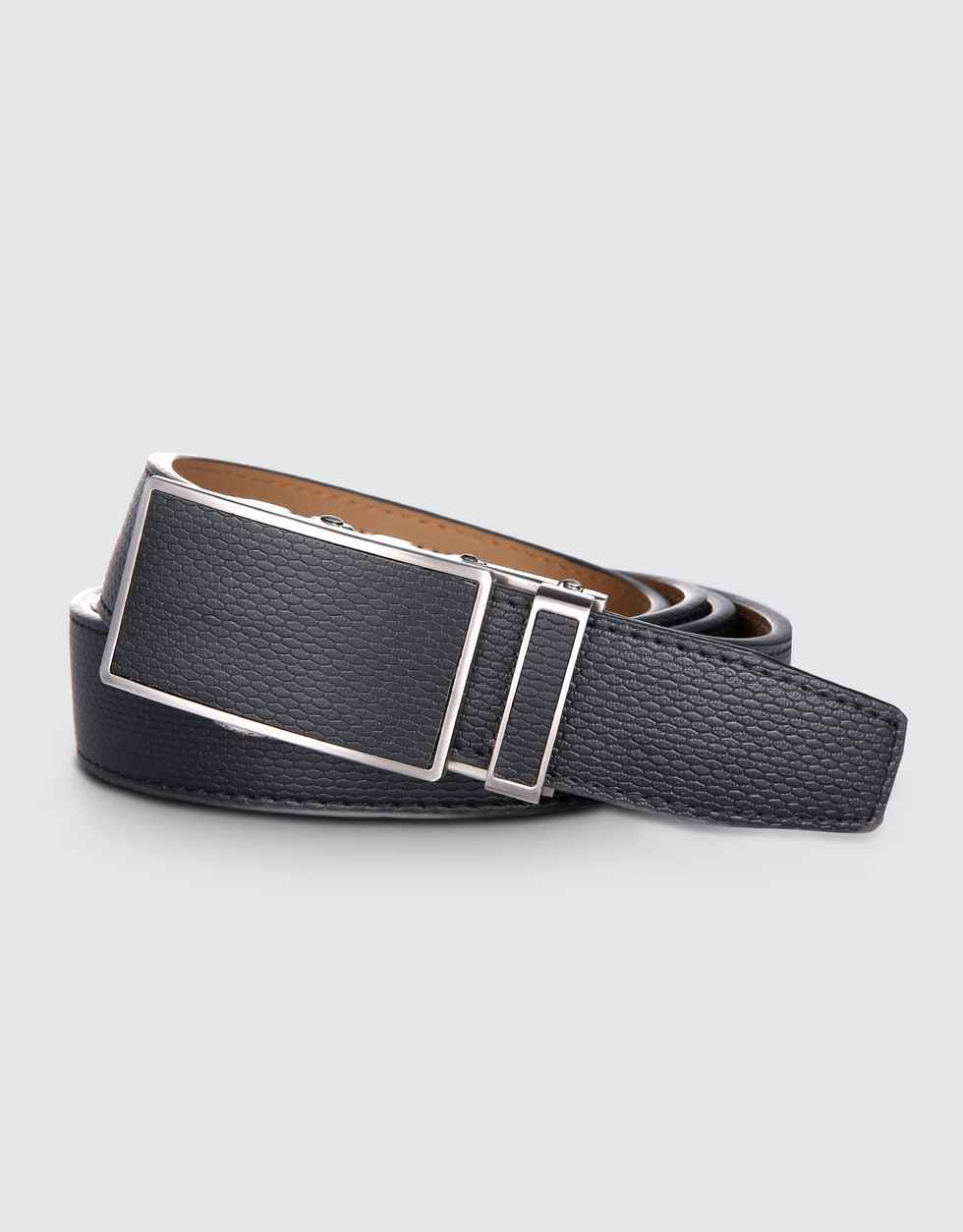 Mio Marino Men's Netted Leather Ratchet Belt