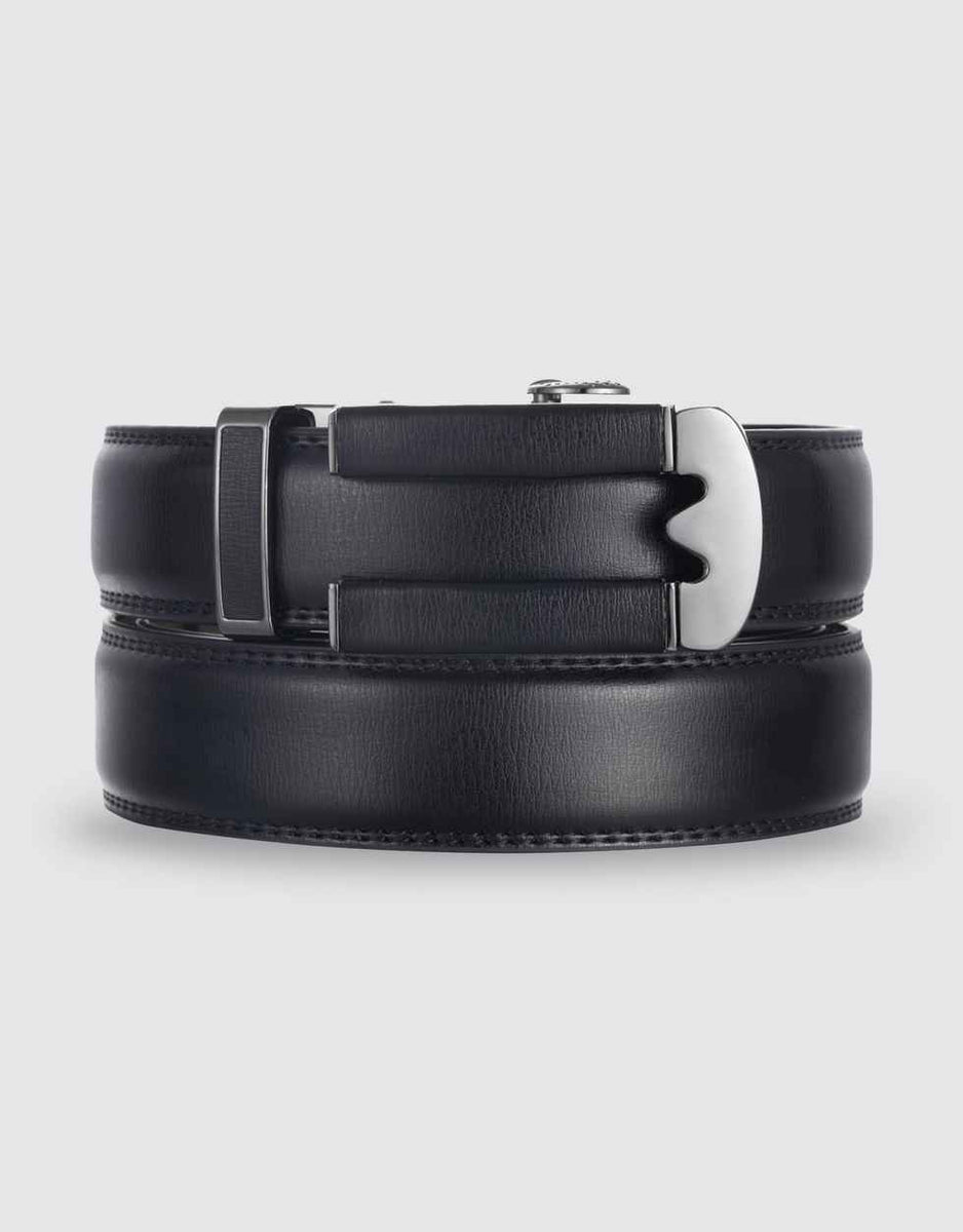 Magnet Leather Ratchet Belt-Black– Mio Marino