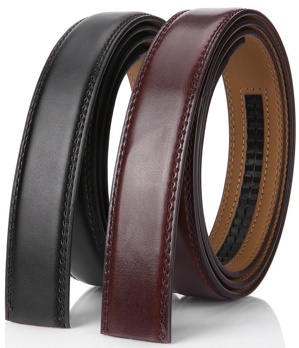 Mio Marino Men's Double Stitched Belt Strap